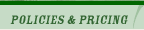 Policies & Pricing